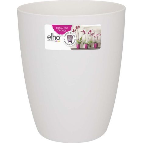VASO ORCHIDEE BRUSSELS ORCHID HIGH 12,5CM WHITE ELHO (1/6)