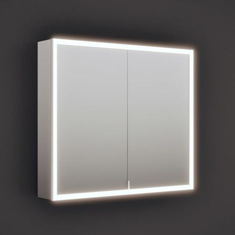 burgbad rl20 Spiegelschrank 92 cm, mit Lichtrahmen (1/5)