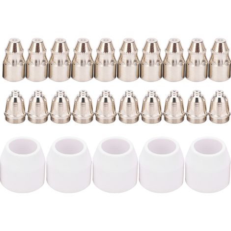 Kit d'accessoires plasma P80 : 25 pièces incluant électrodes, buses céramiques pour machine de découpe (1/5)