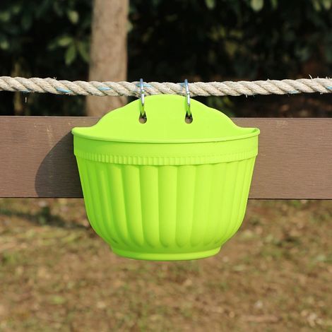 1 x Pot de fleurs pour décoration de balcon de jardin extérieur, vert 21 cm (1/4)