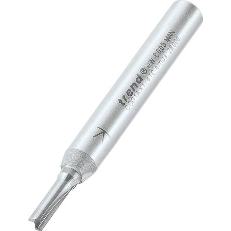 Trend C001ax1/4tc deux Flûte Cutter 3 mm de diamètre ? argent (1/2)