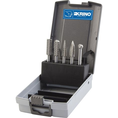 Krino 26008404 - Set Frese Rotative in HSS - 5 Pezzi (1/2)