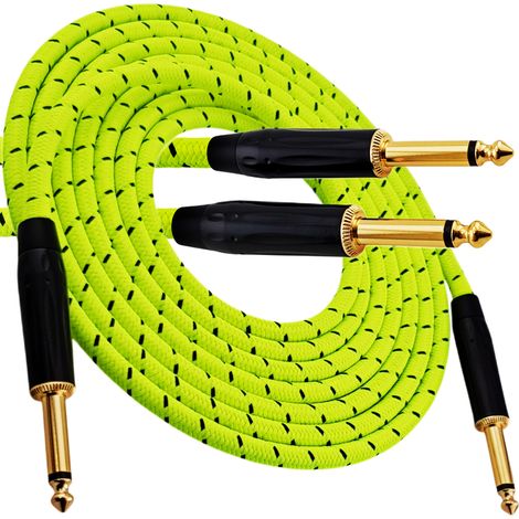 Câble pour instrument de musique Red's Music - Jack 6,3 mm / Jack 6,3 mm - Câble tressé FOP - GCF1130TB - 3 m (1/5)