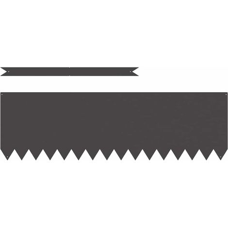 Bordure de Pelouse 30 pcs Noir 100 x 0.05 x 20 cm