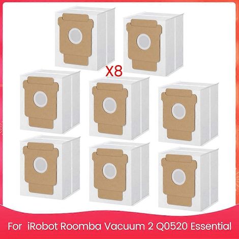 8pcs Q0520 Dust Bags pour Aspirateur 2 Essential Robot Aspirateur – Disposal Bag Accessoires Kit (1/5)