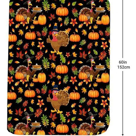Couverture d'Halloween 75 cm x 100 cm, idéale pour les lits de fête - 30 (1/5)