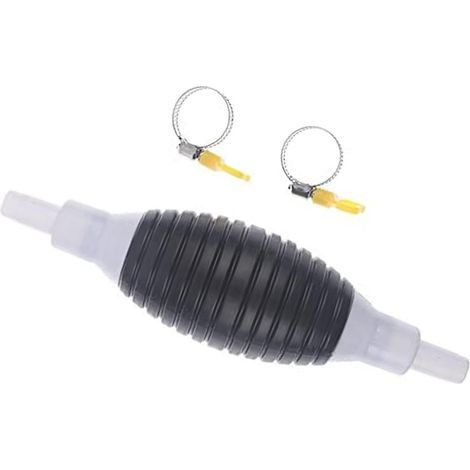 Pompe à siphon manuelle à haut débit pour le transfert de carburant, d'huile, d'essence, d'eau ou de poissons (manuel) (1/4)