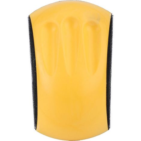 Aramox Tampon de Ponçage à Main à Crochet, Assiette de Support en Mousse PU pour Restauration de Meubles en Bois, la Conception Ergonomique Réduit la Fatigue pour Une Utilisation Longue (6 Pouces (1/5)