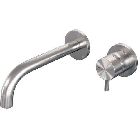 Brauer Brushed Edition Mitigeur lavabo encastrable avec poignée type B5 avec partie encastrable rosaces rondes ColdStart Nickel brossé (1/2)