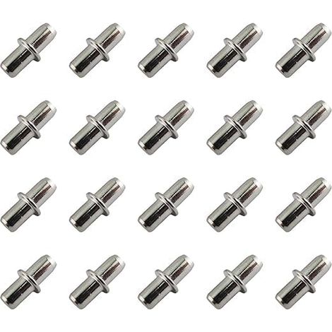 Bodenträger 5mm 20 Stück mit Ring für Bohrung,Bretthalter, Einlegeboden Halter,Regalbretthalter,für Möbel, Schränke, Schränke, Bücherregale, Regale. (1/5)