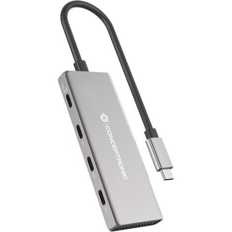 HUB Switch CONCEPTRONIC HUBBIES16G Gris