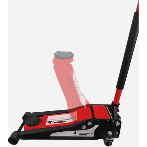 Cric idraulico - BARRACUDA TOOLS - 4 tonnellate - Profilo extra-piatto - Attuatori a doppio pistone - Robusto e affidabile