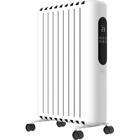 Radiateur bain d'huile 2000w blanc