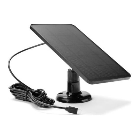 Panneau solaire 10W pour caméra de sécurité – Étanche IP6 – Câble Type-C 3m – Rotation 360° pour optimisation lumière solaire (1/5)