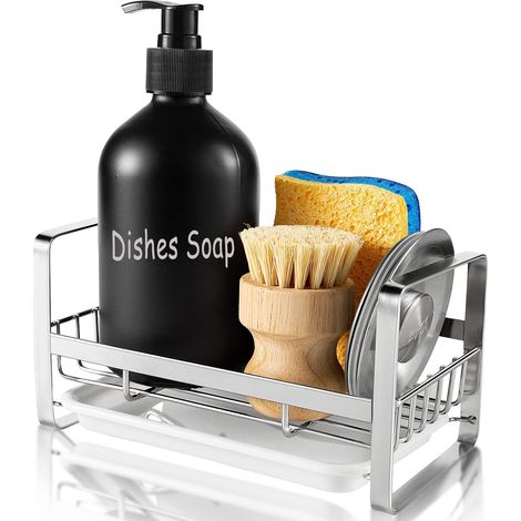 Égouttoir de cuisine mural multifonctionnel, nouveau support de rangement en tissu multicouche en acier au carbone-AquaForge (1/5)