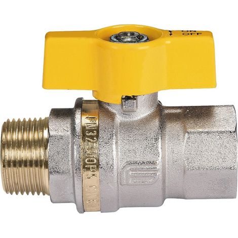 Effebi Gas-Kugelhahn ATHENA, DN 25 1" 89mm, Messing