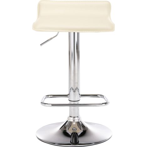 Ensemble de 2 pcs de selles en cuir écho avec des repres de pieds réglables élégants dans différentes couleurs Couleur : Crème (1/5)