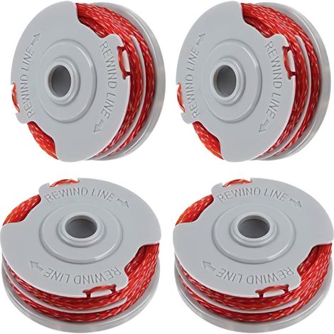 Lot de 4 bobines de fil de rechange compatibles avec les coupe bordures Flymo FLY021 et FLY0060 longueur de fil 11 m (1/5)