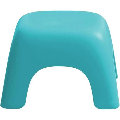 Tabouret portable léger blanc-blue (1/5)