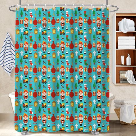 Rideau de bain 180x180 robuste polyester pour salle de bain pour salle de bain (1/5)