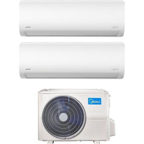 Midea Dual Split Inverter Klimagerät XTREME 12+18 Serie mit M4O-36FN8-Q R-32 Wi-Fi Integrated 12000+18000 - Neu