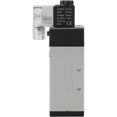 Électrovanne 5 voies à 2 positions, type de sortie 4V410-15, pièces d'équipement mécanique pour AirTAC (220 V CA) YEMAA (1/4)