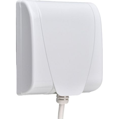 Copertura protettiva autoadesiva impermeabile bianca per interruttori e prese di bagno e cucina - 11,4x10x4 cm
