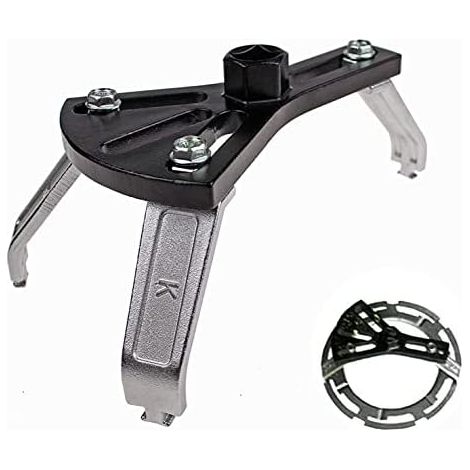 Anneau de verrouillage pompe à carburant - Outil Clé réglable pour enlever la huile Accessoires voiture moto (3 mâchoires) 3Jaws (1/5)
