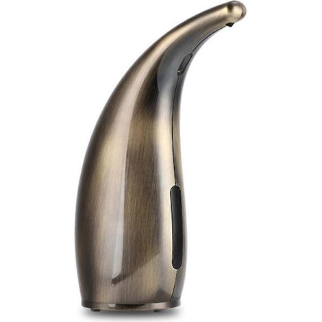 Distributeur de savon automatique 300 ml, distributeur de savon sans contact, distributeur de liquide vaisselle mains libres pour cuisine et salle de bain, couleur bronze (1/5)