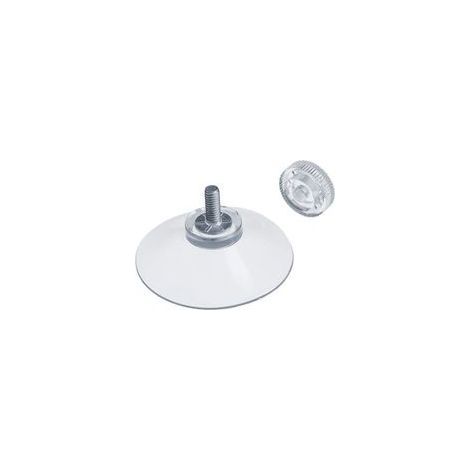 10 Saugnäpfe Ø 40 mm mit M4x10 mm Gewinde und Rändelmuttern, transparent (1/5)