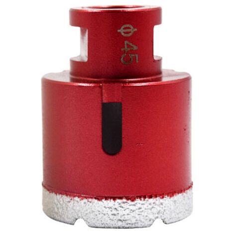 SABIR Foret diamanté avec filetage M14, foret à trous creux brasé haute performance pour carrelage/granit/marbre/porcelaine/verre/céramique (45 mm) (1/5)
