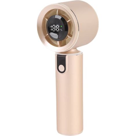 Ventilateur de voyage portable avec lumières d'ambiance colorées, haute vitesse, faible bruit, idéal pour le cyclisme en extérieur (1/5)