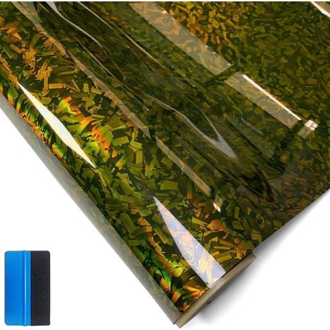 Folienaufkleber geschmiedete Kohlefaser Chamäleon Gold 5x900cm blasenfrei (1/5)
