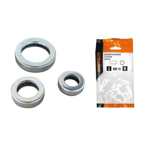 CUSCINETTO CERNIERA A SALDARE ZINCATO SELF WORKIT - MM 12 CF=PZ 4- 2 confezioni
