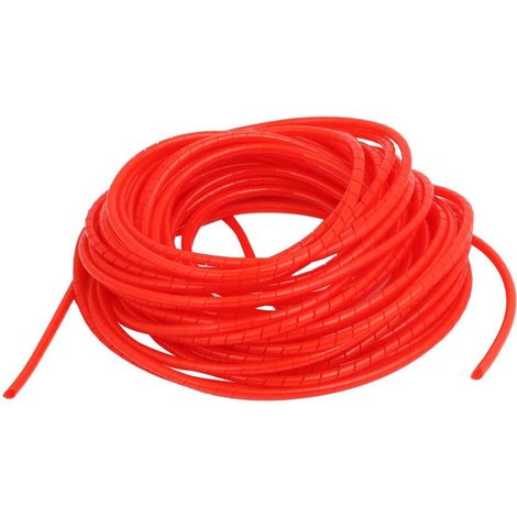 3 mm de diamètre. Flexibles Spiralschlauch-Kabel-Wire-Wrap-Computer utilisé câble rouge 10 (1/2)