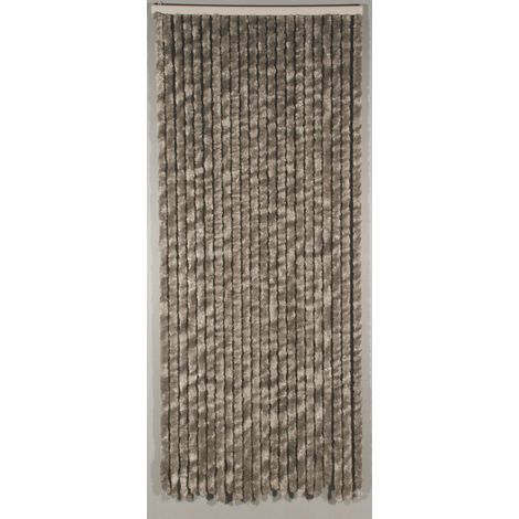 Rideau portière Castor 90 x205 cm gris (1/3)