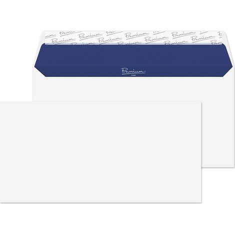 Blake Pure 110 x 220 mm 120 g/m2 Portafoglio Stacca e sigilla (RP81255) Bianco super wove, Confezione da 500 (1/3)