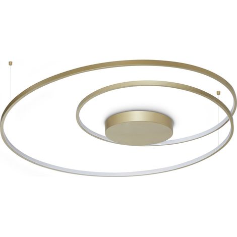 Ideal Lux Plafoniera Oz 1 luce LED integrato ottone metallo