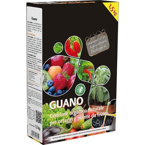 Fertilizzante naturale Guano in granuli - Per ortaggi e piante da frutto - 1,5 kg (1/5)