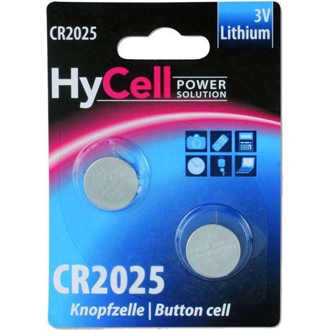 HyCell CR 2025 Batteria a bottone CR 2025 Litio 140 mAh 3 V 2 pz.
