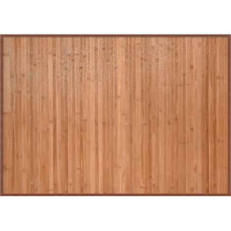 Tapis de sol，Tapis rectangulaire naturel 70x100 cm bambou CFW673385 (1/5)