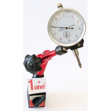 BASE MAGNETICA CON COMPARATORE CENTESIMALE PER  TORNIO PICCOLA A3
