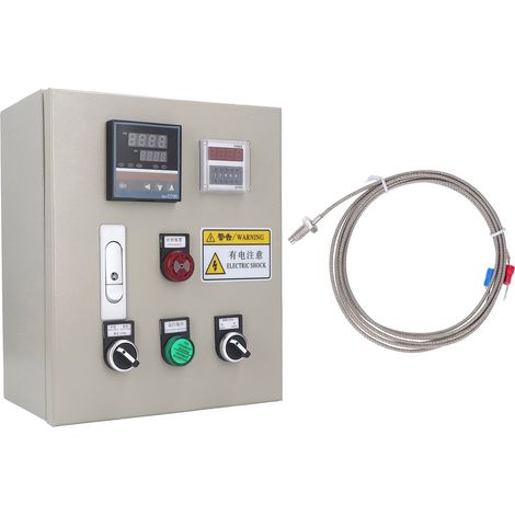 Contrôleur de température 0-400 ℃, affichage numérique, contrôle PID avec thermocouple AC 220V 4KW (1/5)