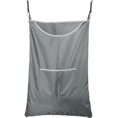 Hanging Laundry Basket - Dirty Laundry Bag, Oxford Cloth Hooks, Clothes Storage, for Bedroom, Bathroom (76 x 51 x 5 cm)