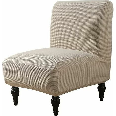 Housse de Chaise 1 Place sans accoudoirs Housse de Fauteuil Extensible Housse de Protection de Fauteuil Housse de Chaise sans accoudoirs Stretch (1/5)