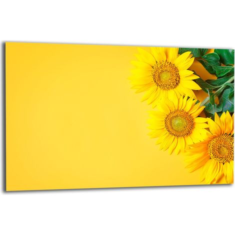 PLAQUE DE PROTECTION EN VERRE POUR CUISINIÈRE 80x52 FLEURS (1/5)