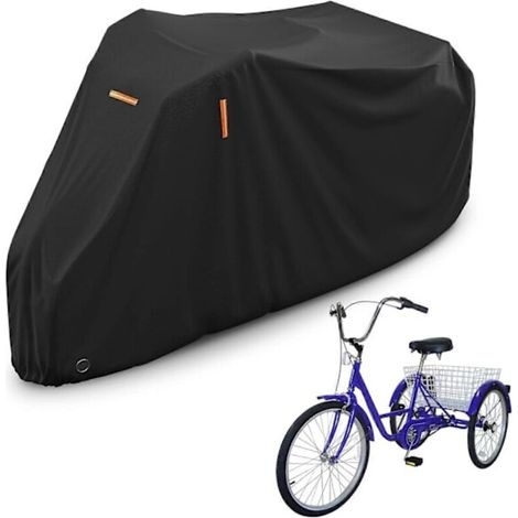 Housse imperméable pour tricycle, idéale pour le rangement extérieur et la protection contre le vent.