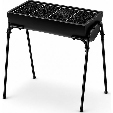 Barbacoa Portátil De Carbón Exterior Con Parrilla Grande