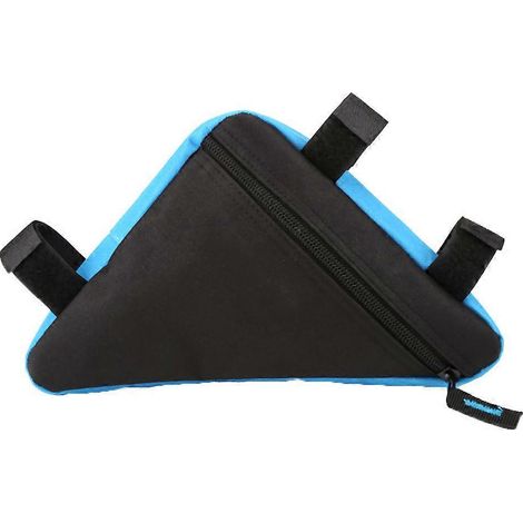 Selle avant à dégagement rapide 2024, accessoires de vélo, sacoche triangulaire pour tube supérieur (noir et bleu) (1/2)