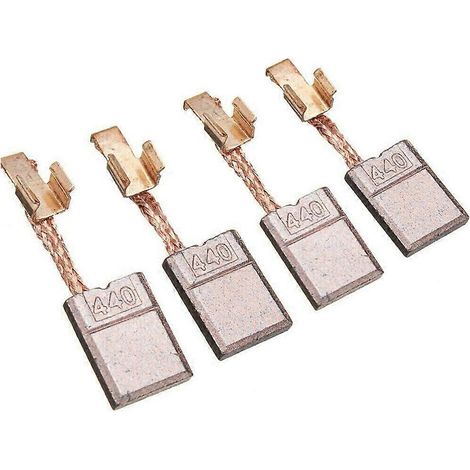 Lot de 4 balais de charbon pour perceuse à percussion sans fil Makita DTD146 DHP456 DHP458 BHP456 BDF446 BHP454 CB440 (1/5)